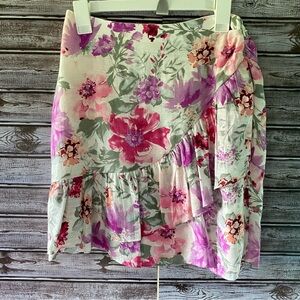 NWT Express Women's Floral Print Skirt Size 6‎